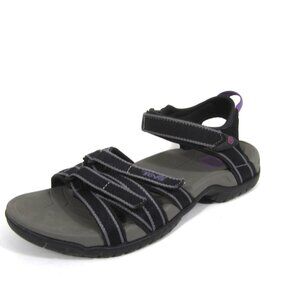 Teva Tirra Women's Size 7 Sport Sandals Waterproof Black Purple 4266